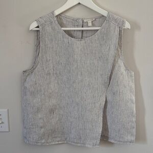 Eileen Fisher linen sleeveless top M